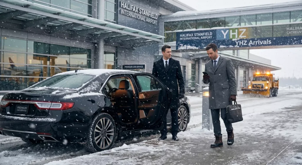 Safe Halifax airport transfers in winter JAMALimo - Halifax Airport Taxi Limo